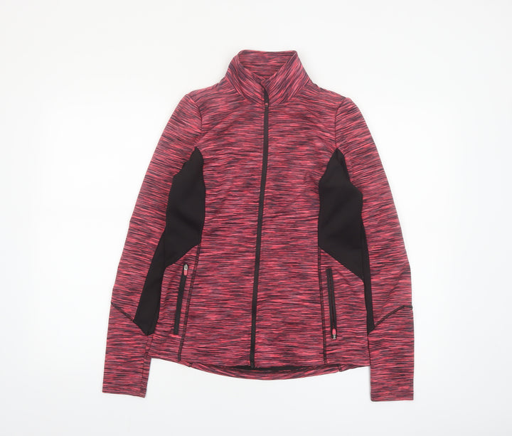Dunnes Stores Women’s Pink Track Jacket Size 8 Slim Fit Full Zip