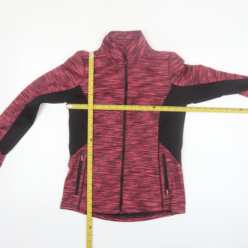 Dunnes Stores Women’s Pink Track Jacket Size 8 Slim Fit Full Zip