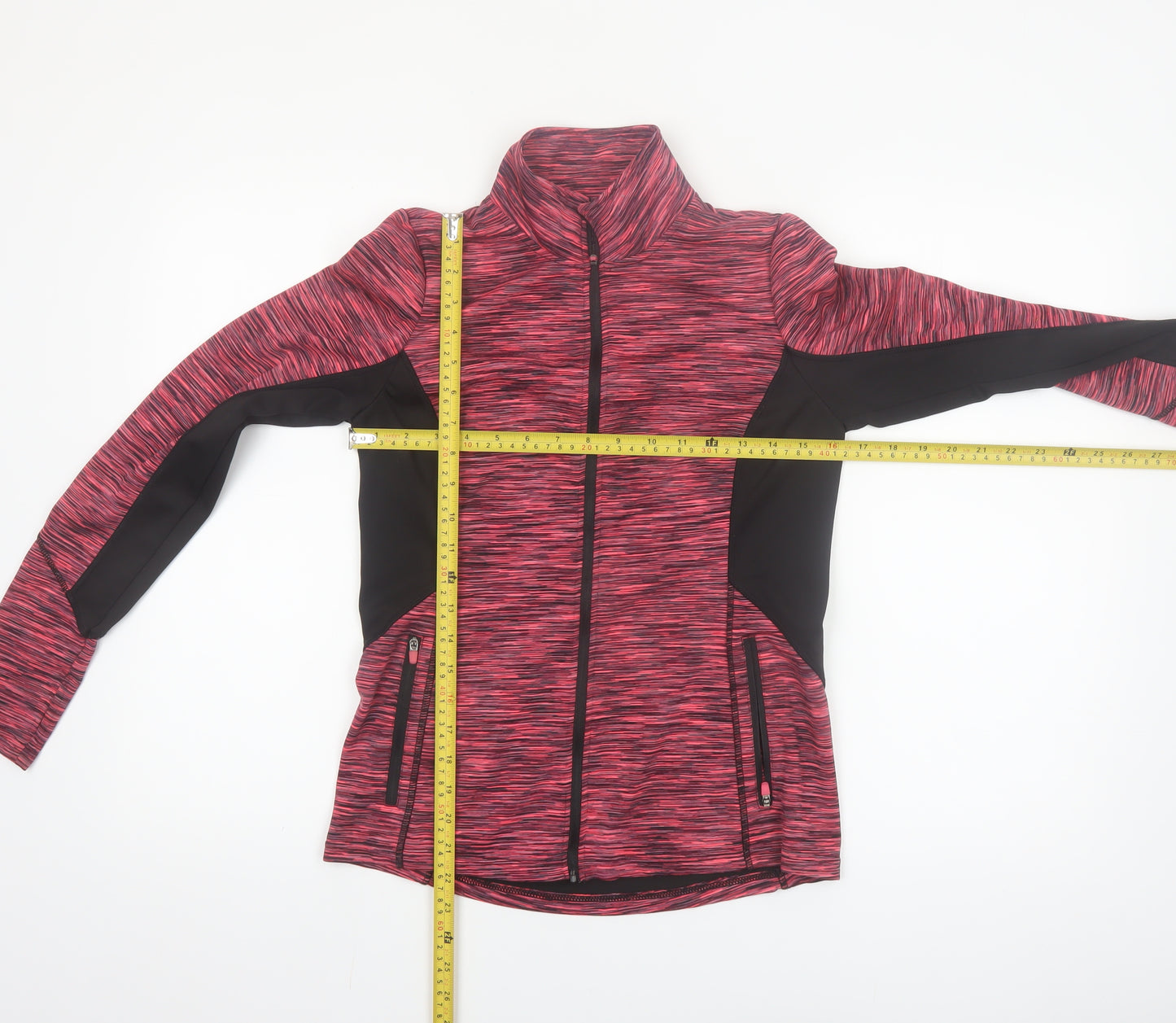 Dunnes Stores Women’s Pink Track Jacket Size 8 Slim Fit Full Zip
