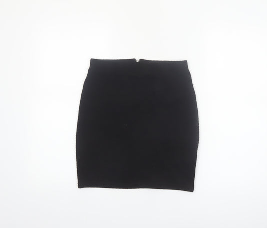 New Look Women's Black Size 6 Pencil Stretch Skirt