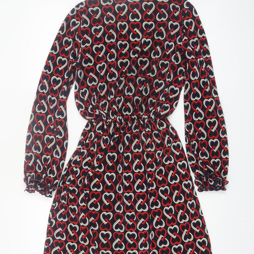River Island Women’s Multicoloured Size 8 Long Sleeve Shift Dress