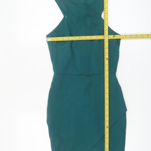 Zara Trafaluc Women Green Bodycon Sleeveless Mini Dress Size S