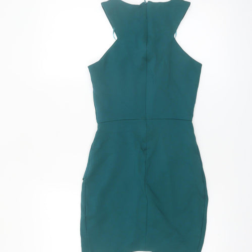 Zara Trafaluc Women Green Bodycon Sleeveless Mini Dress Size S