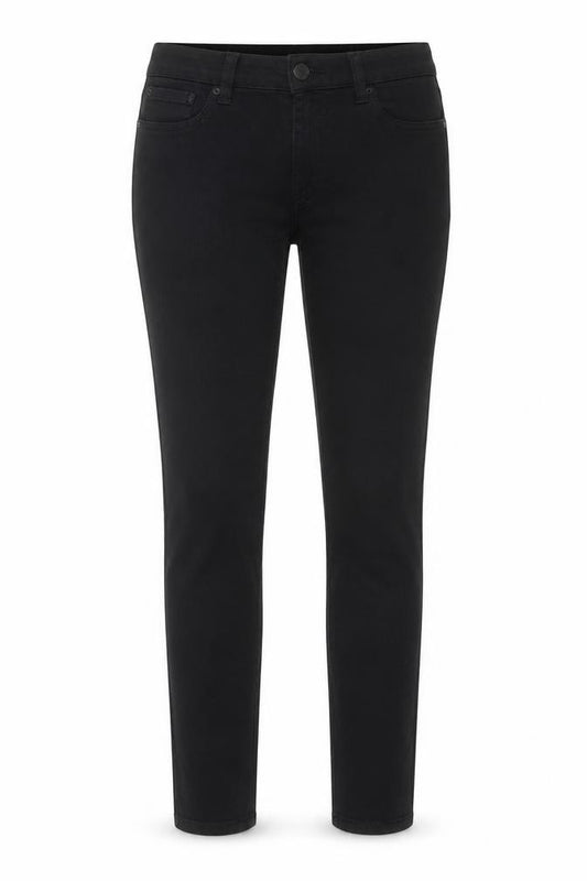 Front view of Next Women's Black Slim Jegging Jeans, size 8R, Cotton Blend