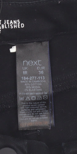 Next Women's Black Slim Jegging Jeans Size 8R Cotton Blend