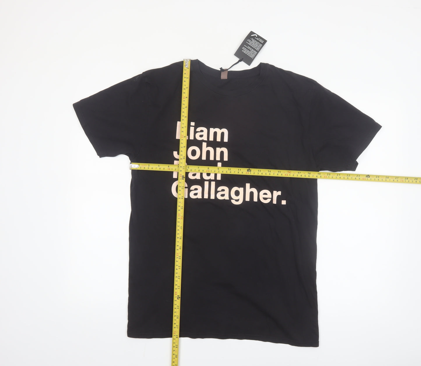 Self Conscious Men's Black Organic Cotton Music T-Shirt Size M