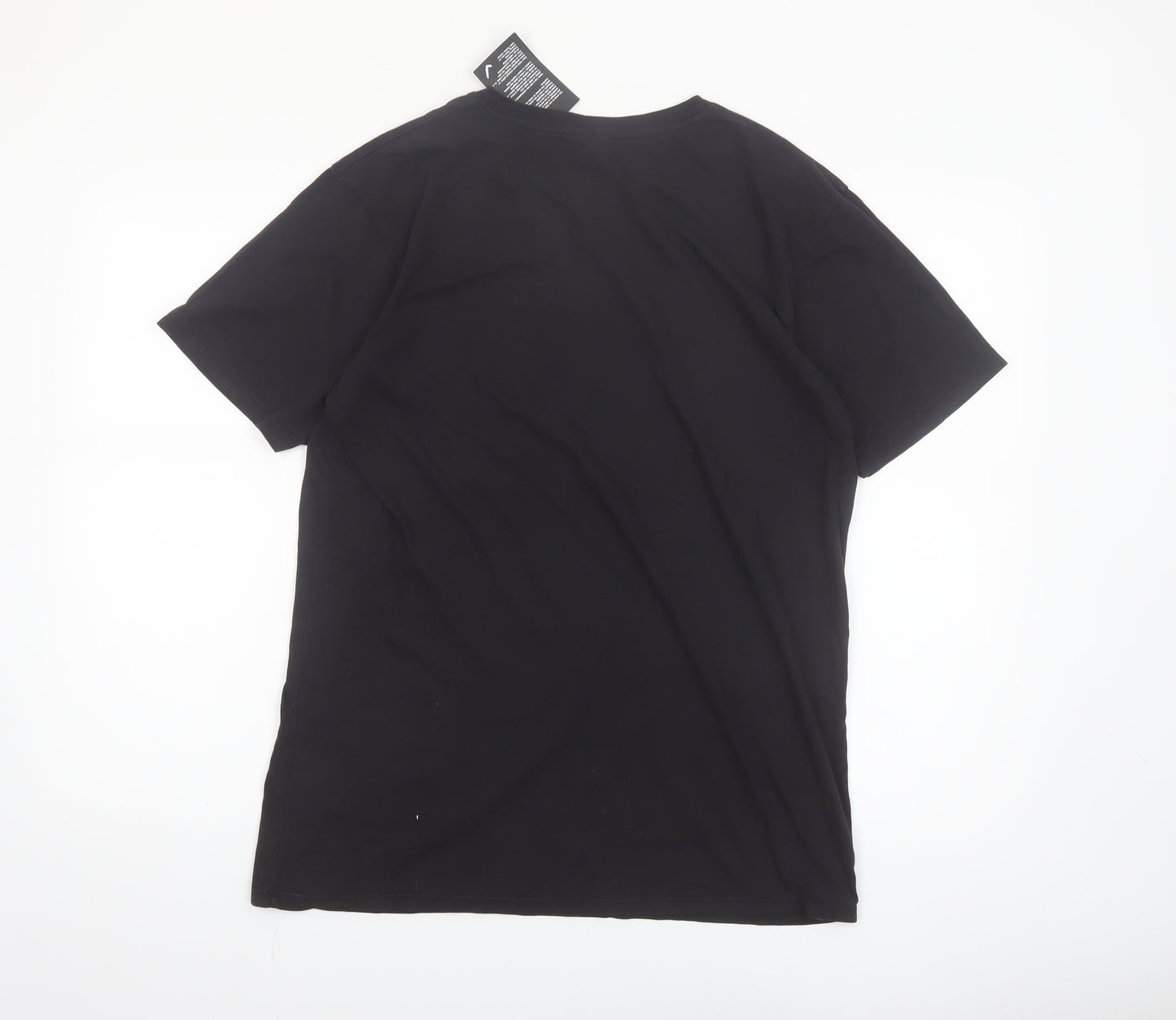 Self Conscious Men's Black Organic Cotton Music T-Shirt Size M