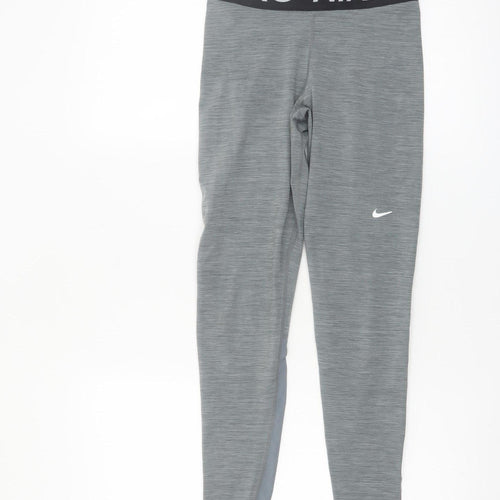 Nike Pro Grey Womens S Dri-FIT Training Leggings
