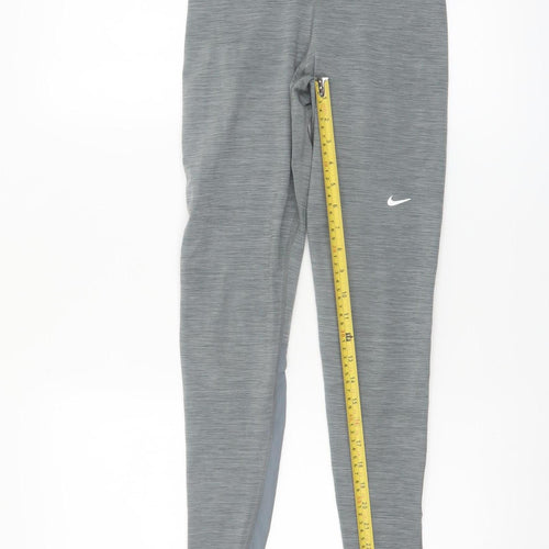 Nike Pro Grey Womens S Dri-FIT Training Leggings
