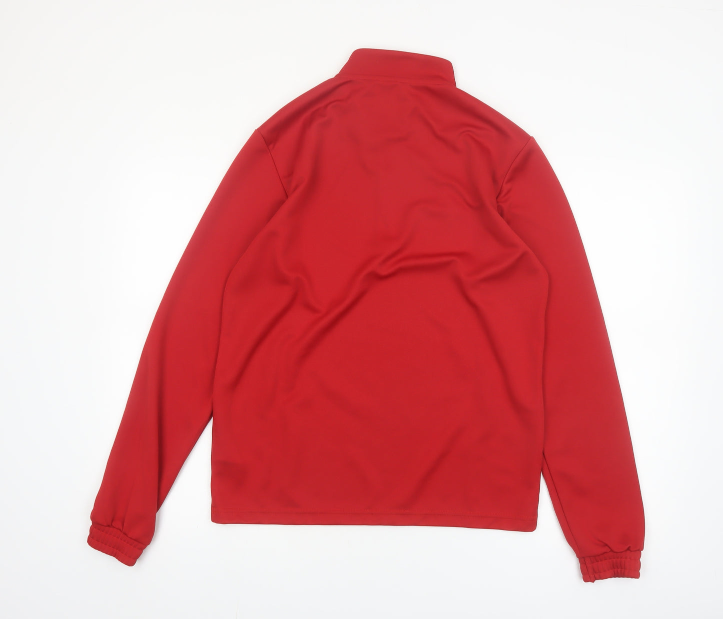 Adidas Men’s Red 1/4 Zip High Neck Sports Sweatshirt Size M