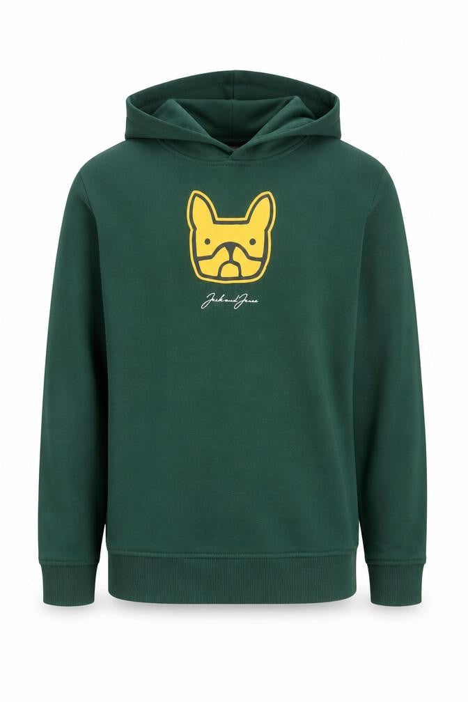 Jack & Jones Boys Green Pullover Hoodie Size 164 Cotton Blend