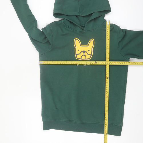 Jack & Jones Boys Green Pullover Hoodie Size 164 Cotton Blend