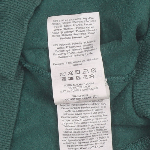 Jack & Jones Boys Green Pullover Hoodie Size 164 Cotton Blend