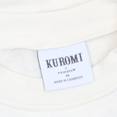 Primark Kuromi Cream Sweatshirt Women M Long Sleeve Pullover Sanrio