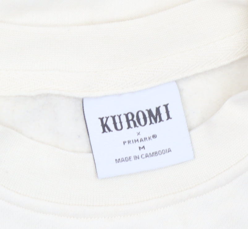 Primark Kuromi Cream Sweatshirt Women M Long Sleeve Pullover Sanrio