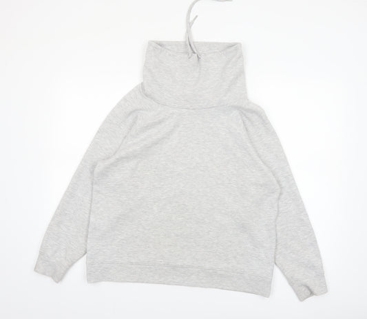 InWear Women Grey Long Sleeve Cowl Neck Pullover Sweatshirt M