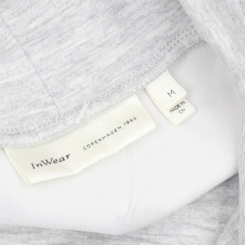 InWear Women Grey Long Sleeve Cowl Neck Pullover Sweatshirt M