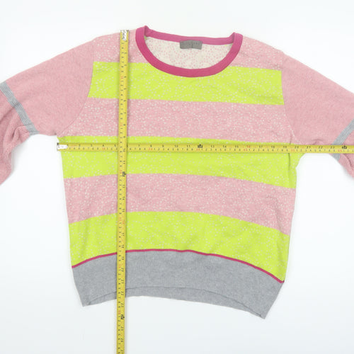 Lundgaard Women’s Multicoloured Striped Cotton Pullover Jumper L