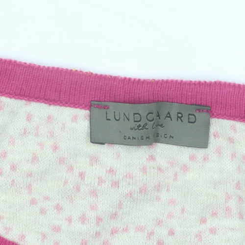 Lundgaard Women’s Multicoloured Striped Cotton Pullover Jumper L