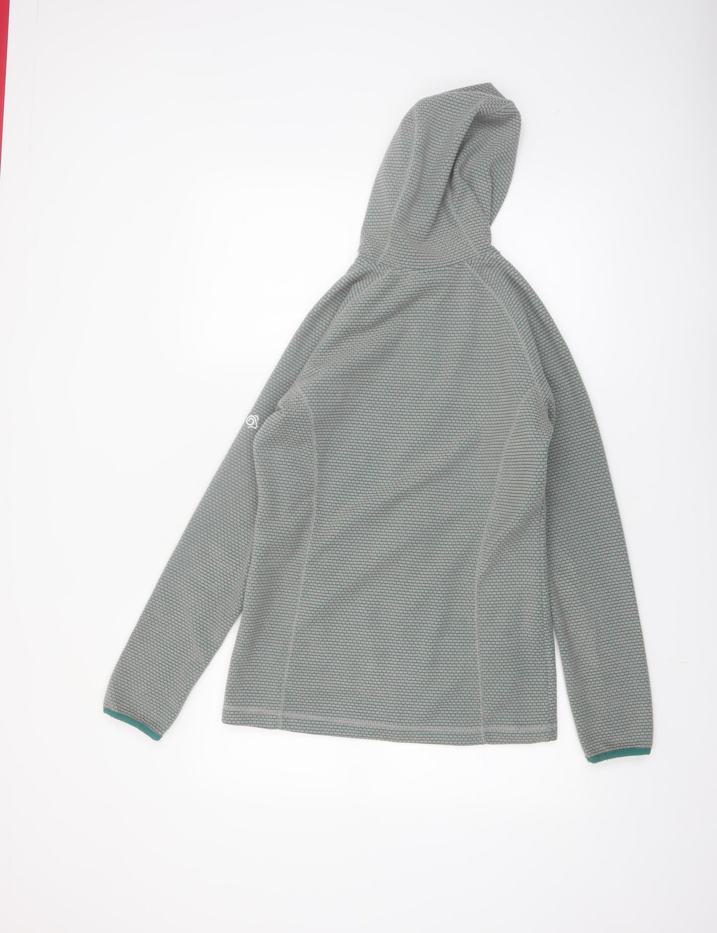 Craghoppers Women's Green Full Zip Hooded Fleece Jacket UK 8