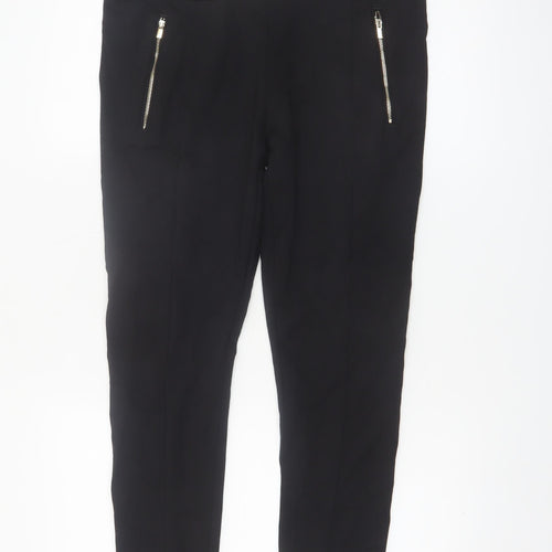 H&M Women’s Black Stretch Slim Leg Trousers Size 14