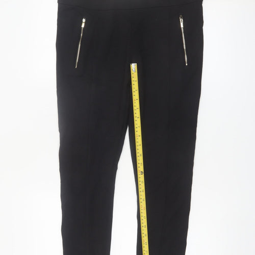 H&M Women’s Black Stretch Slim Leg Trousers Size 14