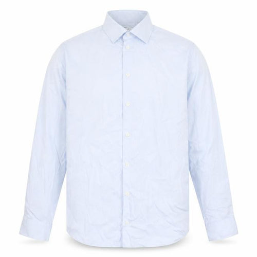 SELECTED HOMME Men's Blue Slim Fit Long Sleeve Cotton Shirt Size 16.5