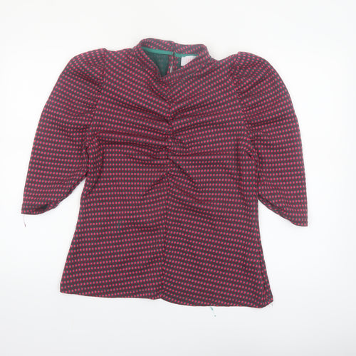 Savida Women's Multicoloured Check Tunic Blouse Size 16