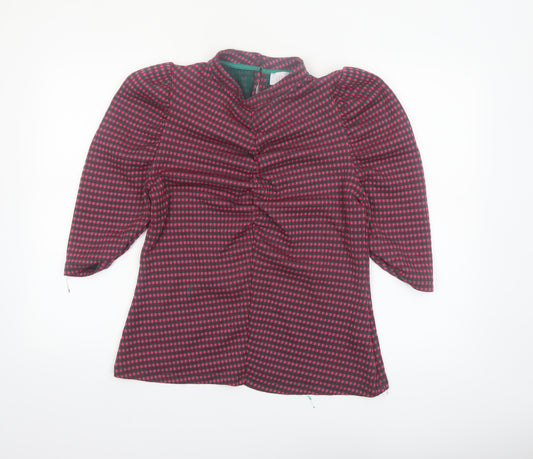 Savida Women's Multicoloured Check Tunic Blouse Size 16