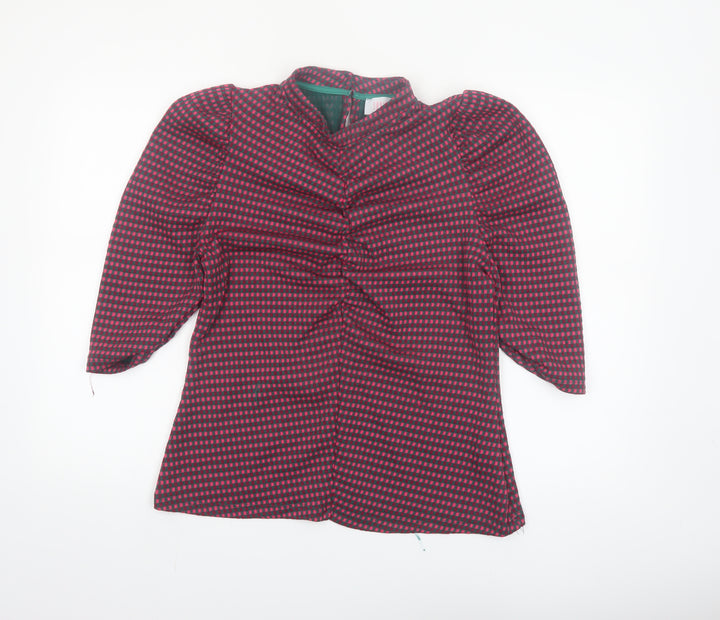 Savida Women's Multicoloured Check Tunic Blouse Size 16