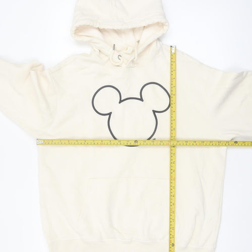 H&M x Disney Women’s Beige Hooded Pullover Sweatshirt Size M