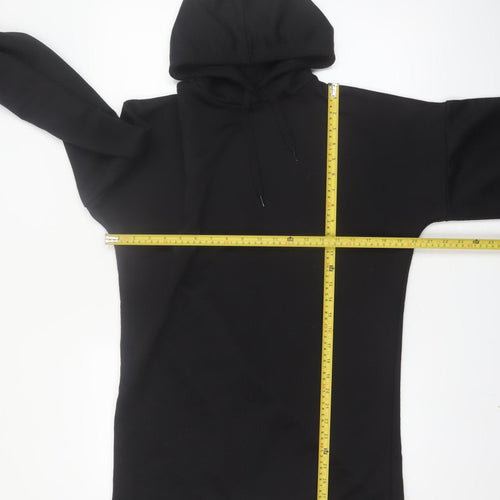 Boohoo Women Black Size 8 Pullover Hoodie Long Sleeve Polyester