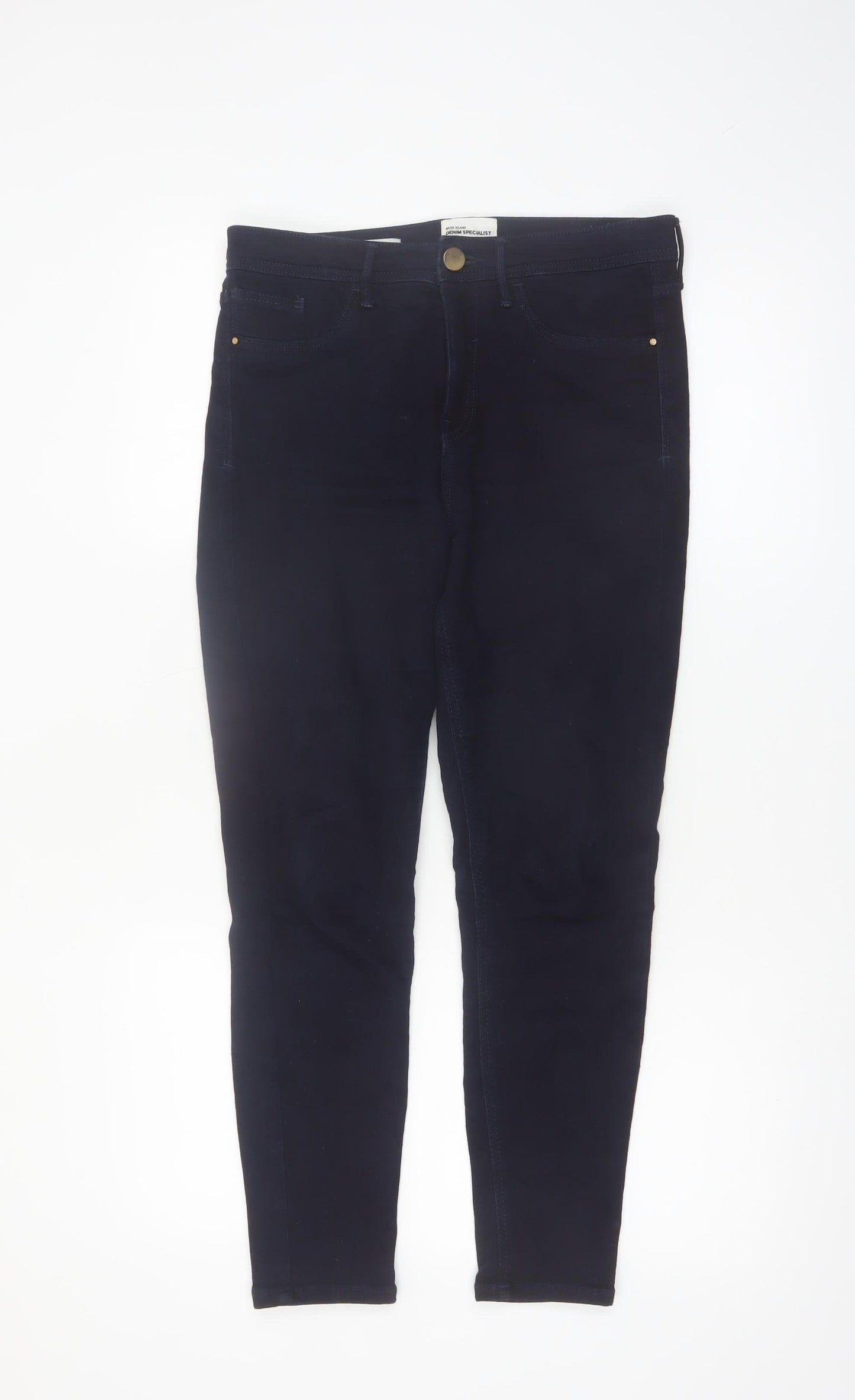 River Island Women's Blue Skinny Denim Jeans Size 12
