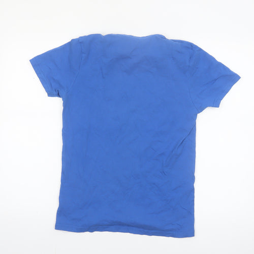 Dunnes Stores Men's Blue Regular Fit Graphic Cotton T-Shirt XS