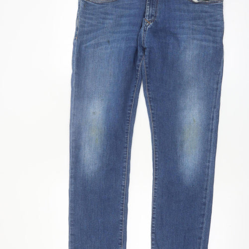 Tommy Hilfiger Men's Blue 36x30 Straight Fit Denim Jeans