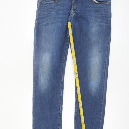 Tommy Hilfiger Men's Blue 36x30 Straight Fit Denim Jeans