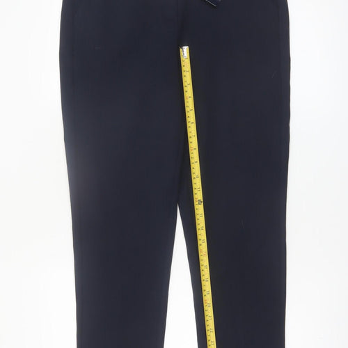 Marks and Spencer Women's Black Size 12 Slim Ankle Grazer Trousers