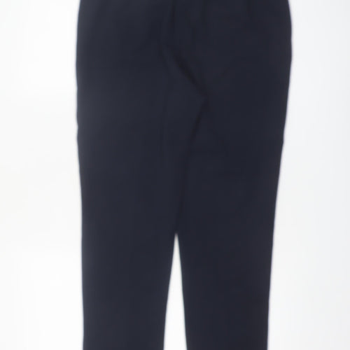 Marks and Spencer Women's Black Size 12 Slim Ankle Grazer Trousers