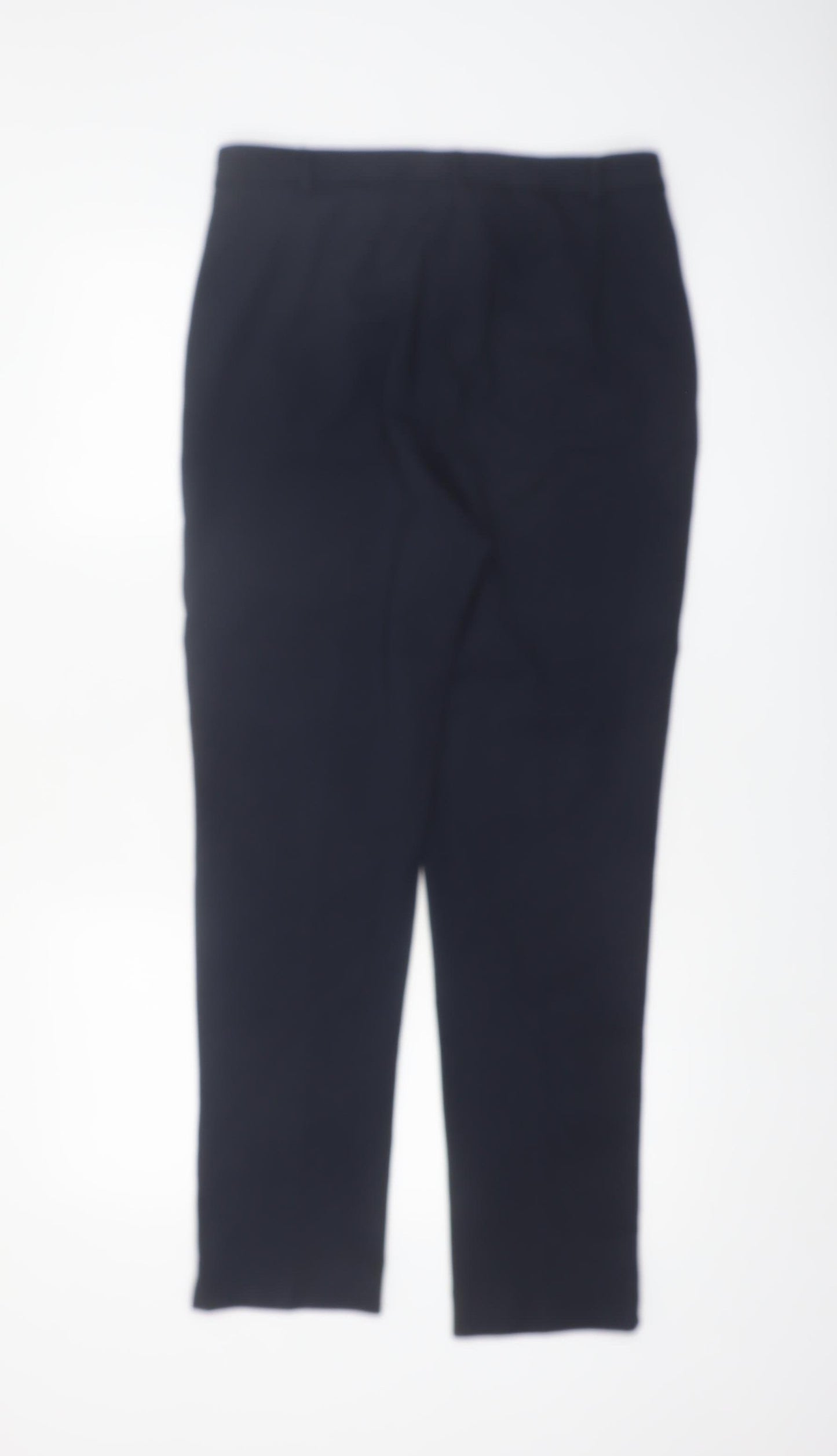 Marks and Spencer Women's Black Size 12 Slim Ankle Grazer Trousers