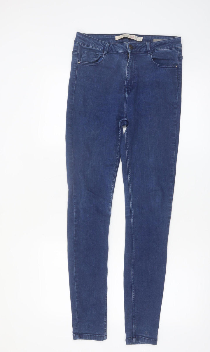 Zara Women Blue Skinny Jeans Size 10 Slim Fit Denim