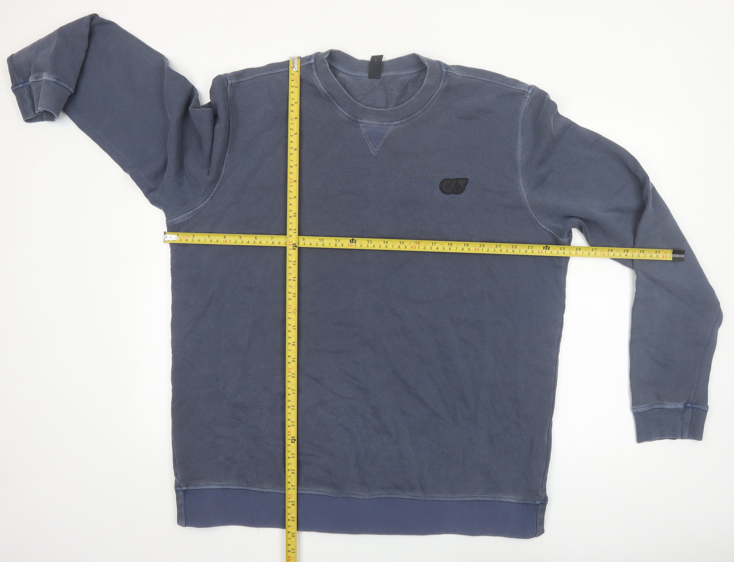 AlphaTauri Men's Blue XL Crew Neck Cotton Pullover Sweatshirt