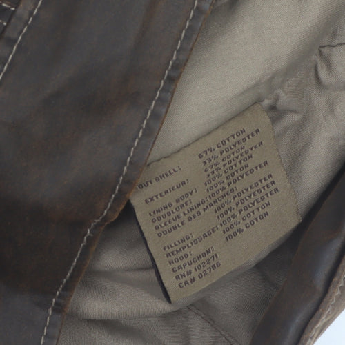 Columbia Men's Brown Medium Biker Style Cotton Blend Jacket