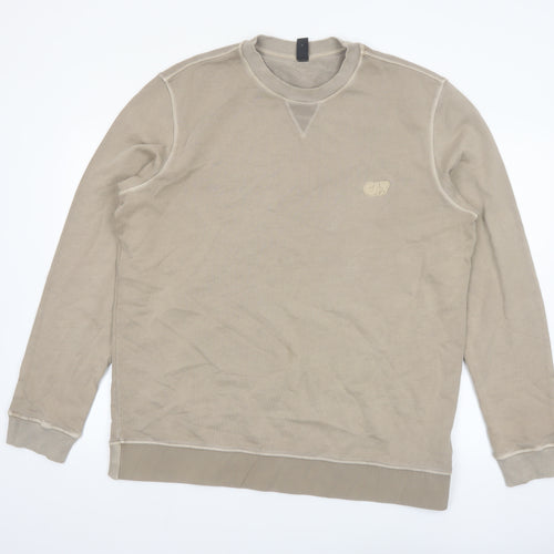 AlphaTauri Mens Beige XL Pullover Sweatshirt Crew Neck Long Sleeve