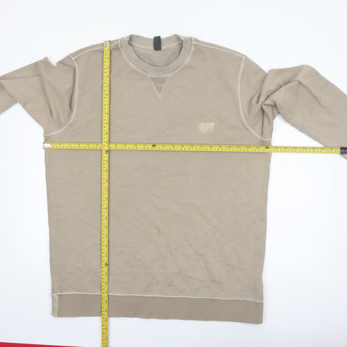 AlphaTauri Mens Beige XL Pullover Sweatshirt Crew Neck Long Sleeve