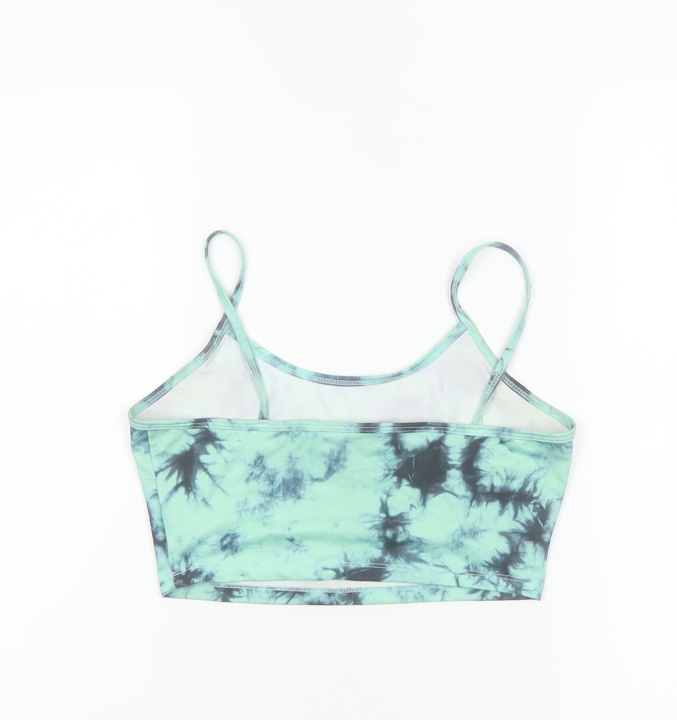 SHEIN Women's Green Tie-Dye Camisole Crop Tank Top Size S