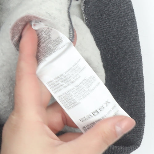 Firetrap Boys Dark Grey Pullover Hoodie 2-3 Years Fleece Lined Casual