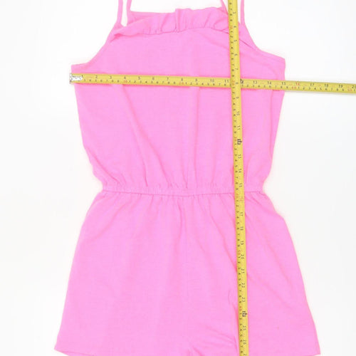 F&F Girls Pink Jersey Sleeveless Playsuit 12-13 Years