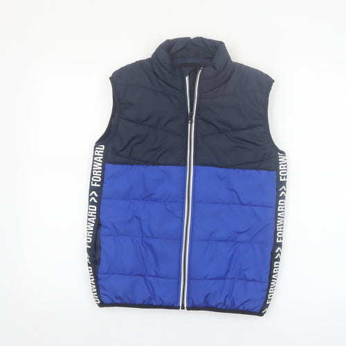 Name It Boys Blue Colourblock Padded Bodywarmer 12 Years