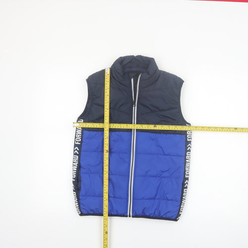 Name It Boys Blue Colourblock Padded Bodywarmer 12 Years