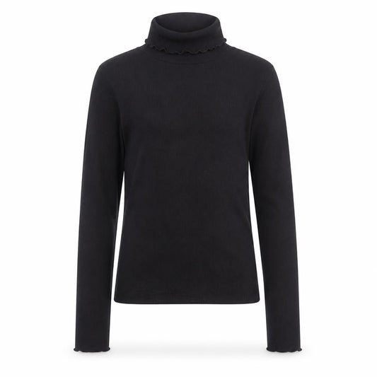 River Island Girls Black Long Sleeve Roll Neck Top 9-10 Years